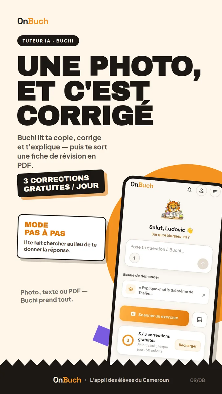 Buchi, ton tuteur IA — capture d'écran OnBuch (tuteur IA)